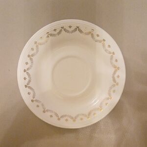 Edwin Knowles Elegant Gold and Ivory Saucer